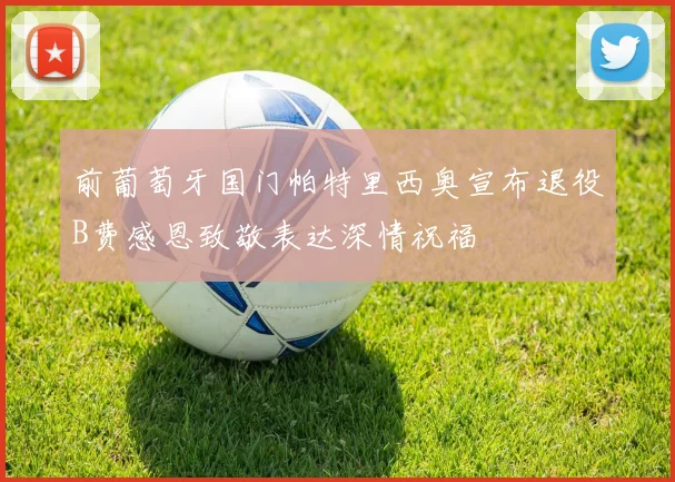 前葡萄牙国门帕特里西奥宣布退役B费感恩致敬表达深情祝福