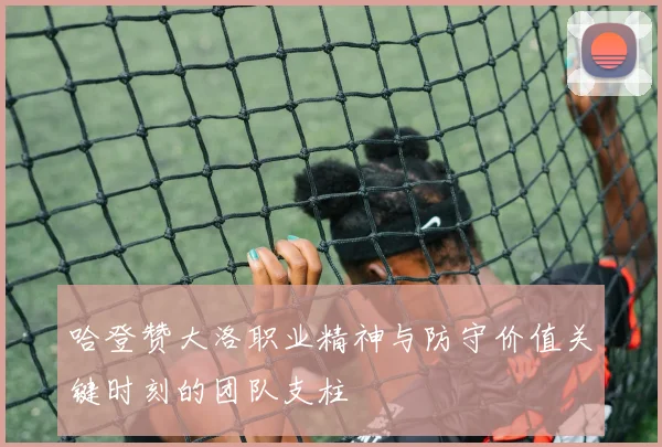 哈登赞大洛职业精神与防守价值关键时刻的团队支柱
