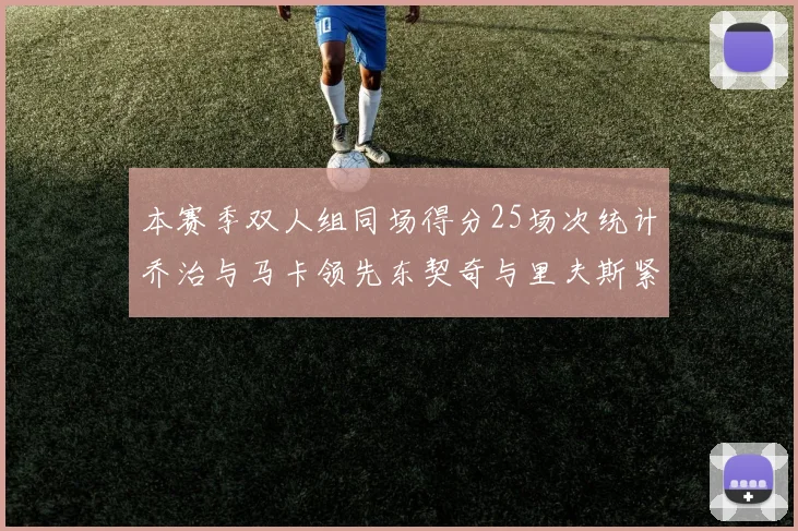 本赛季双人组同场得分25场次统计乔治与马卡领先东契奇与里夫斯紧随其后